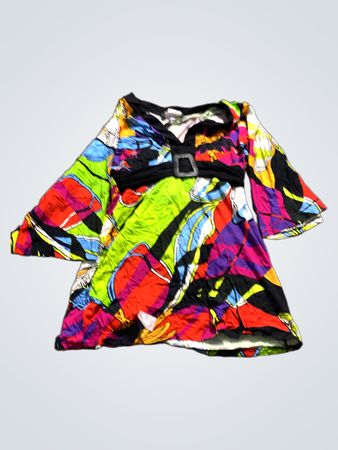 Buntes abstraktes Druckkleid