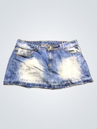 Blaue Denim-Minirock