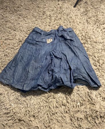 Blauem Denim-Rock