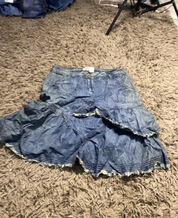 Denim Rüschenscheibe