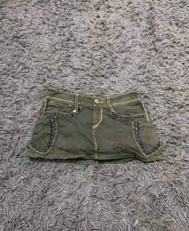 Indischer Rose Denim Minirock