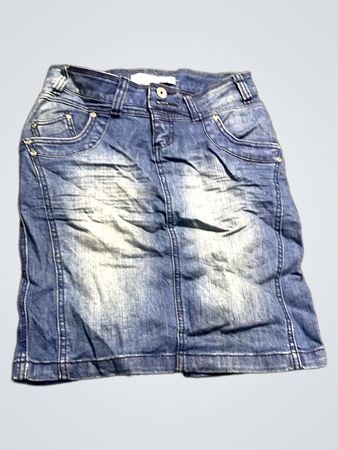 Blauer Denim-Rock