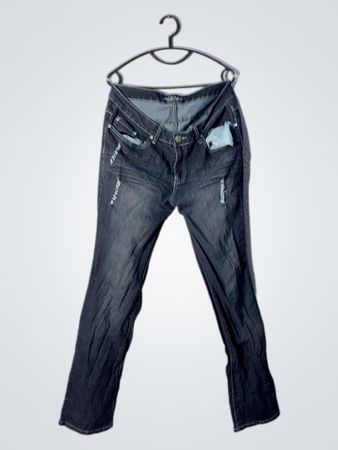 D&D Dark Wash Verzierte Bootcut-Jeans