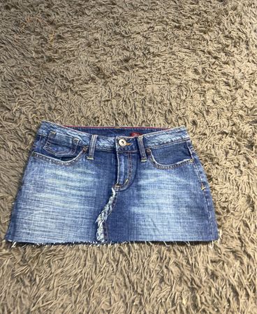 7 For All Mankind Denim Minirock