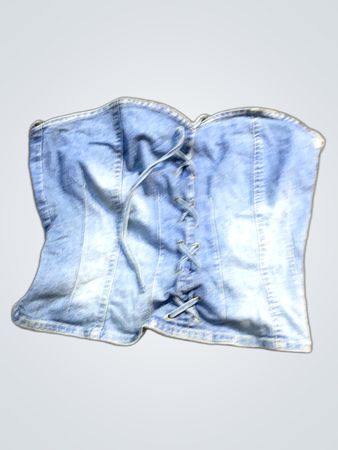 Denim Korsett-Top