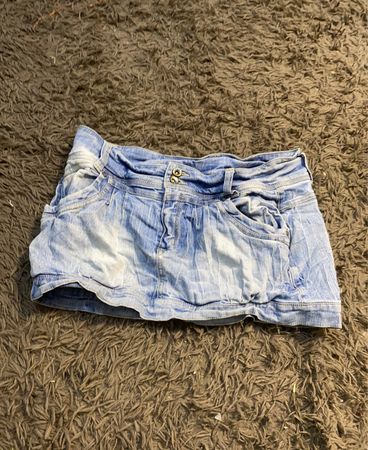 Blauer Denim-Minirock