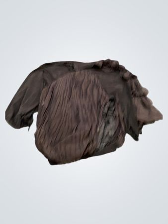 Braune gef altete Bluse