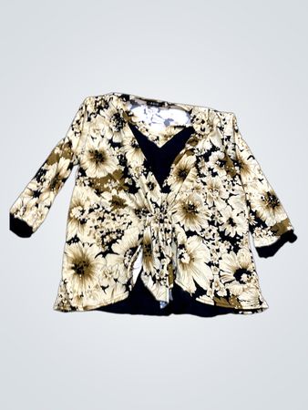 AGIS Damen Bluse mit Blumenmuster