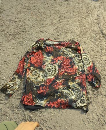 duo Maternity Damen Langarmbedrucktes Oberteil