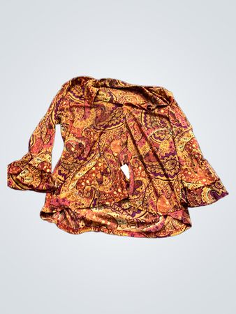 Paisley-Print Langarmhemd