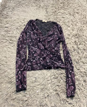 Vero Moda Paisley Print Mesh Langarmtop