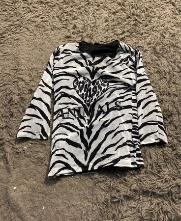 Schönes Connection Zebra Druck Langarmshirt