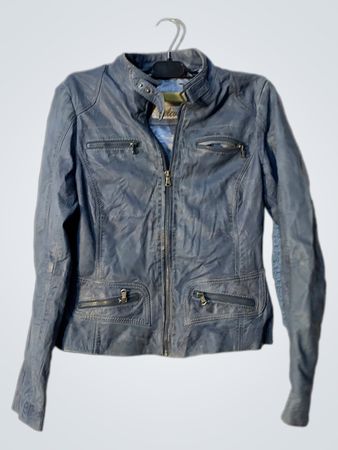 7 eleven Blue Leather Jacket