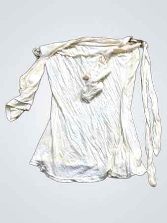 Weißes Off-Shoulder-Top mit Bindungsdetail