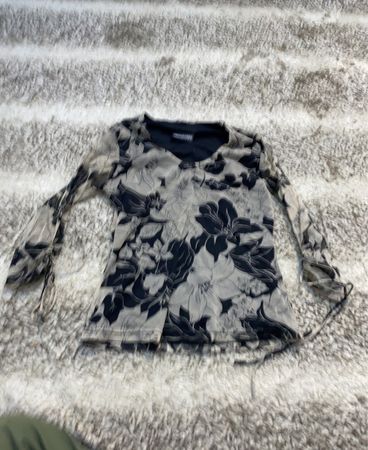 CROSSROADS CLOTHING CO. blumengemusterte Langarmbluse