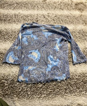 Oasis Paisley Print Long Sleeve Top