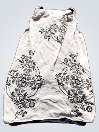 Damen ärmelloses Top mit Schwarz-Weiß-Druck