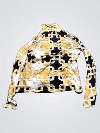 Langärmliges Oberteil mit geometrischem Druck