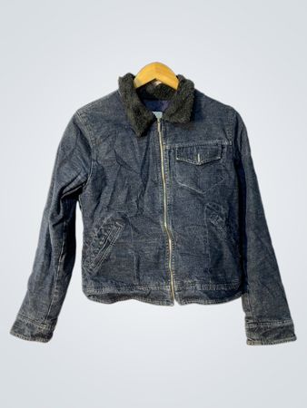Voodoo Denim Jacket with Faux Fur Collar