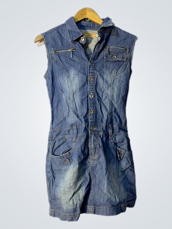 Dromedar Classic Jeans Ärmelloses Denim-Kleid
