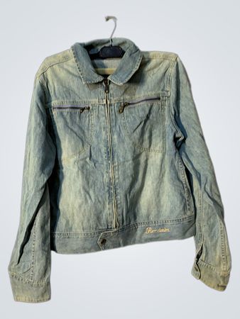 Giacca di denim blu
