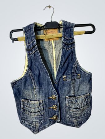 Fishbone Denim Weste