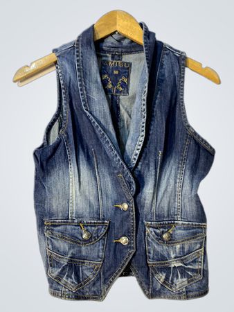 Amisu Denim-Weste