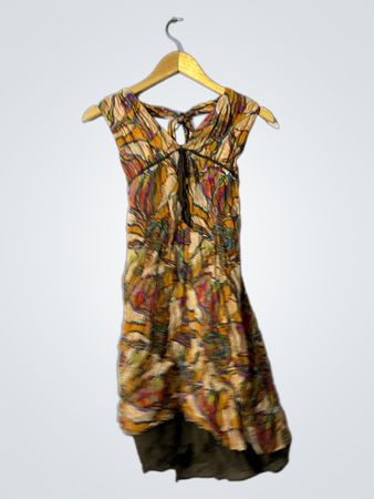 Ärmelloses bedrucktes Kleid