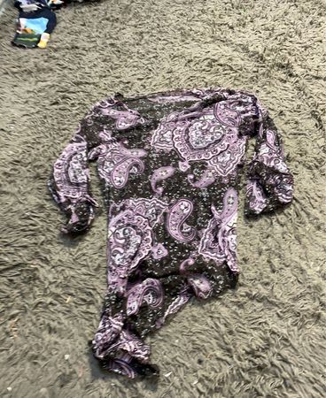 Paisley Print Langarmshirt