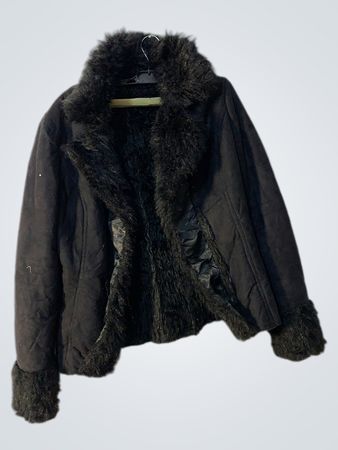 Black Faux Fur Lined Jacket