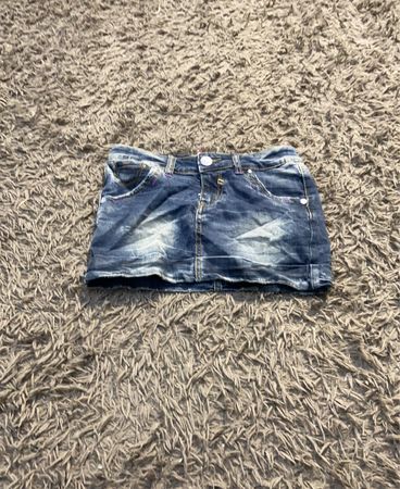 Blauer Denim-Rock