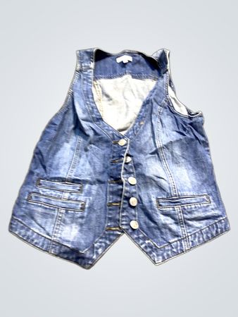 Denim-Weste
