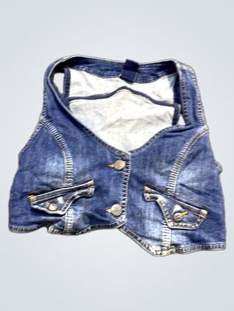 BSK DENIM Blaue Jeansweste
