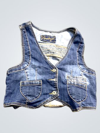 Amethyst Denim-Weste