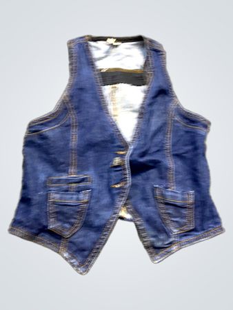 Denim-Weste