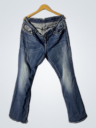 VIGOSS Damen Blaue Jeans