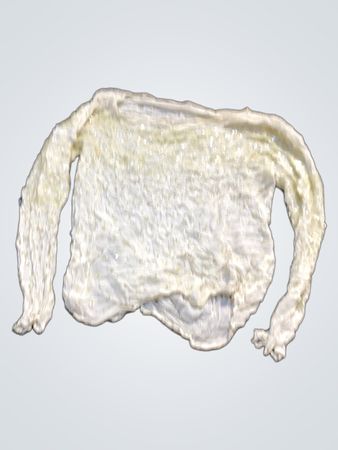 Weiße Pailletten Langarmshirt