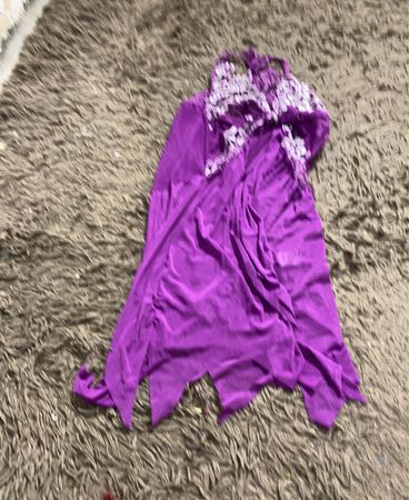Lila Spitzenbesatz Babydoll