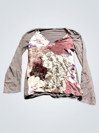 Langarmshirt mit floralem Druck