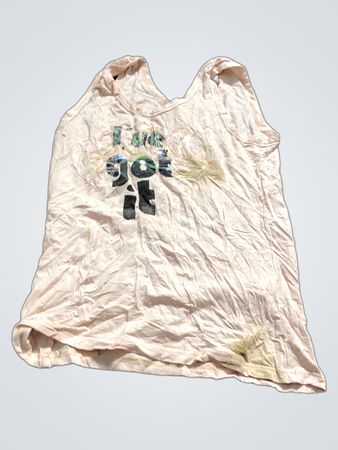 Rosa Tanktop mit "Ich glaube, ich habe es" Grafik