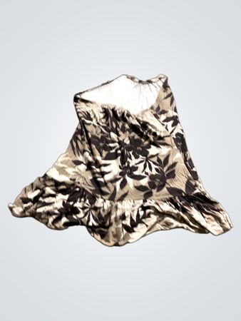 Blumenmuster Rüschenkleid