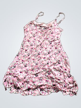 Rosa Blumendruck-Slipkleid