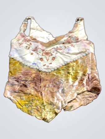 Besticktes Tanktop mit floralem Muster