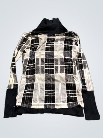 Turtleneck Karo Langarmshirt