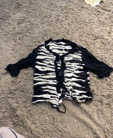 Carina Made in Italy Zebra-Print-Bluse
