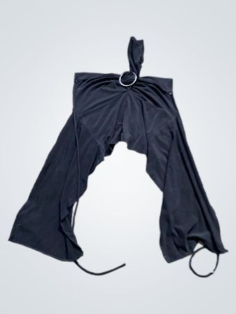 IAM.GIA Schwarze Halter-Top-Hosen