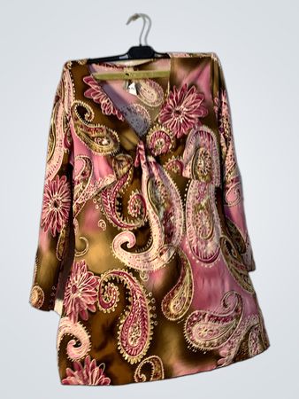 Susan Lawrence Paisley Print Bluse