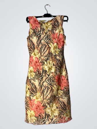 CARLEN Floral- und Tiermusterkleid