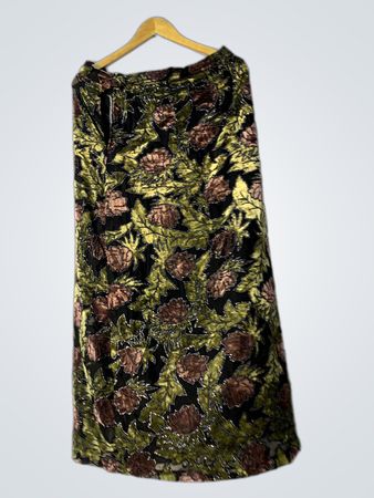 Maxi-Rock mit Blumenmuster