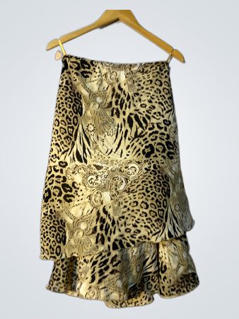 Tracey Fashion Leopardenmuster Stufenrock